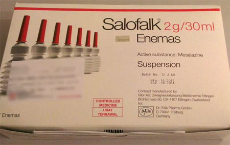 サロファルク 2g　(Salofalk)　 5-ASA剤