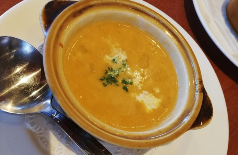 ロイヤルホスト　海老のスープ