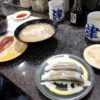 回転寿司沼津港　新宿本店でお寿司ランチ　クーポンでお味噌汁が無料に